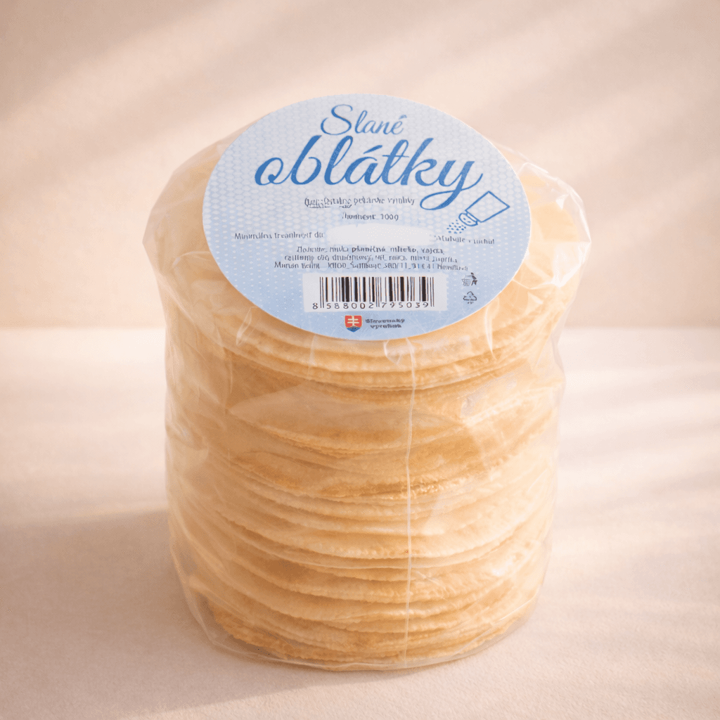 Tradičné slané oblátky s pridaním rasce